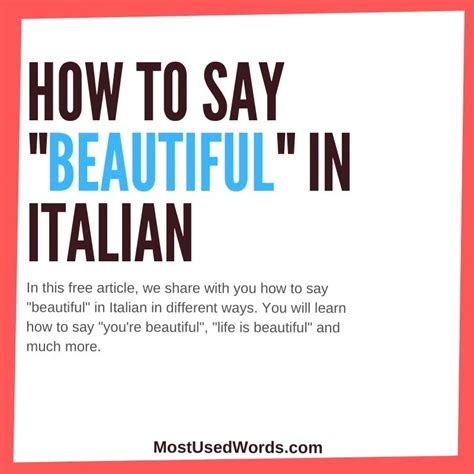 beautiful traduzione in italiano|how do you say beautiful in italian.